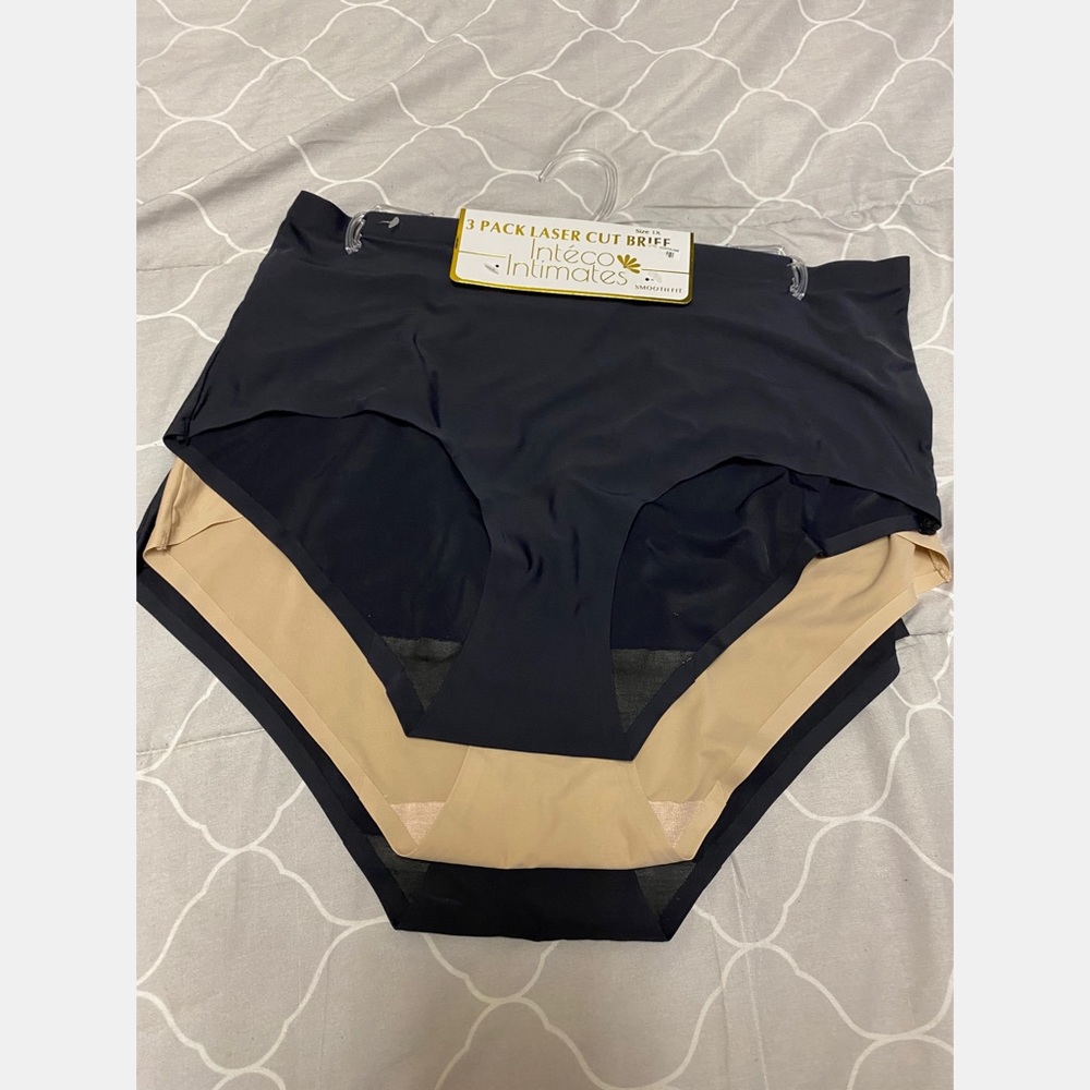 Inteco Intimates 3 Pk seamless Underwear 1x